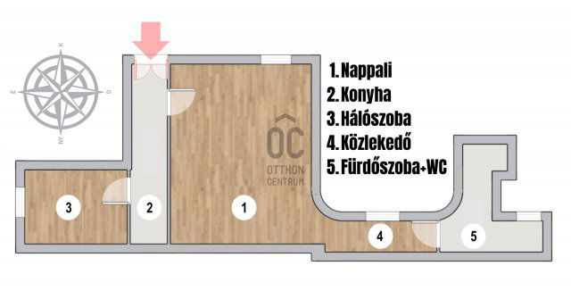 Eladó téglalakás, Budapesten, V. kerületben 88.5 M Ft, 2 szobás