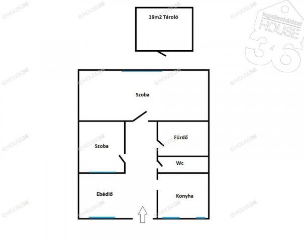 Eladó panellakás, Kecskeméten 37.9 M Ft, 2 szobás