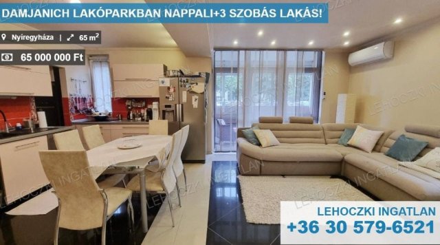 Eladó téglalakás, Nyíregyházán 65 M Ft, 4 szobás