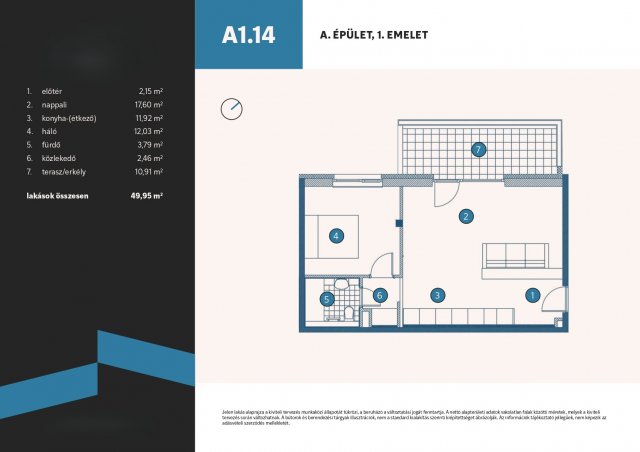 Eladó téglalakás, Vámosszabadin 52.9 M Ft, 2 szobás