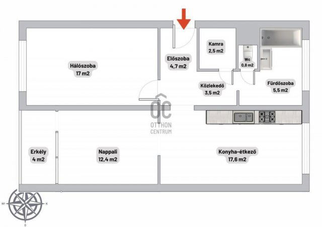 Eladó panellakás, Budapesten, III. kerületben 75.9 M Ft, 3 szobás