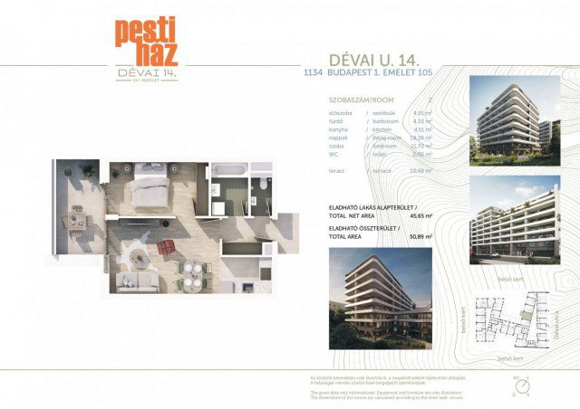 Eladó téglalakás, Budapesten, XIII. kerületben, Dévai utcában