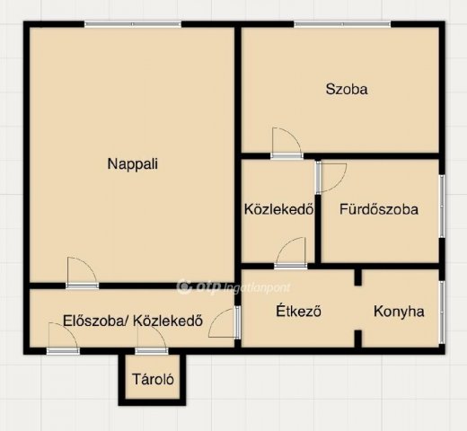 Eladó téglalakás, Miskolcon 25.5 M Ft, 2 szobás