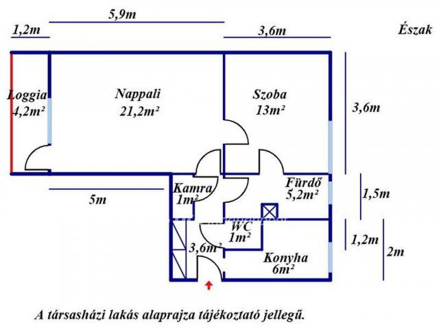 Eladó téglalakás, Kecskeméten 44.45 M Ft, 2 szobás