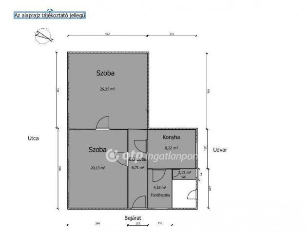 Eladó családi ház, Csornán 35.45 M Ft, 2 szobás