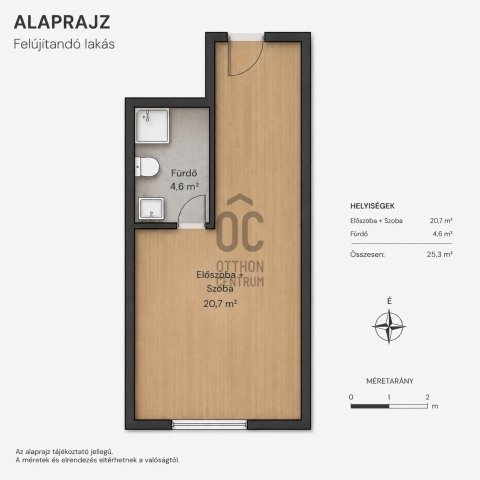Eladó téglalakás, Budapesten, I. kerületben 38.5 M Ft, 1 szobás