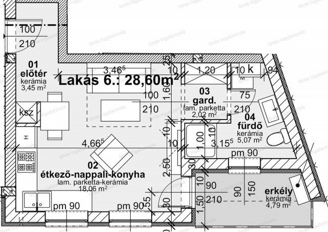 Eladó téglalakás, Nyíregyházán 33.9 M Ft, 1 szobás