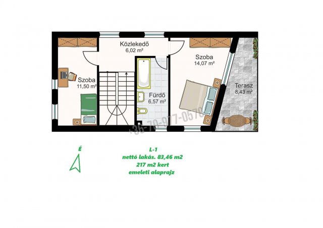 Eladó családi ház, Tatabányán 105.9 M Ft, 3 szobás