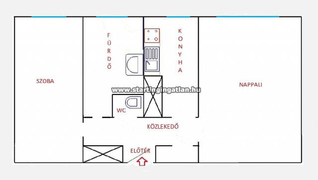Eladó téglalakás, Budapesten, IV. kerületben, Reviczky utcában