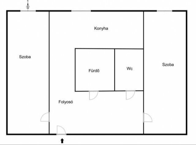 Eladó téglalakás, Tatabányán 47.9 M Ft, 2 szobás