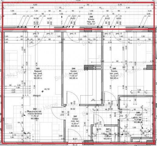 Eladó téglalakás, Budapesten, III. kerületben 122.064 M Ft