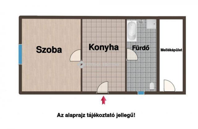 Eladó sorház, Jászberényben 17.5 M Ft, 1 szobás