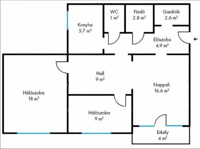 Eladó panellakás, Budapesten, X. kerületben 79.9 M Ft, 3 szobás