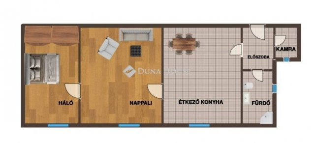 Eladó téglalakás, Budapesten, IX. kerületben 59.9 M Ft, 2 szobás