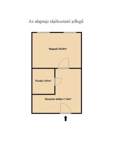 Eladó téglalakás, Budapesten, VIII. kerületben 49 M Ft, 1 szobás