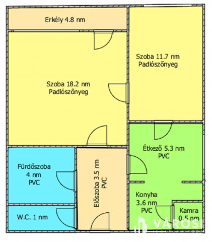 Eladó téglalakás, Salgótarjánban 15.5 M Ft, 2 szobás