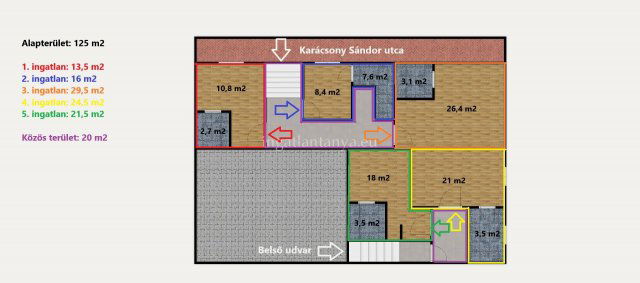 Eladó téglalakás, Budapesten, VIII. kerületben 13 M Ft, 1 szobás
