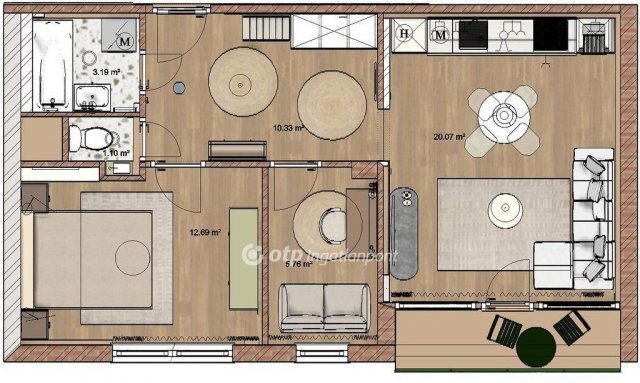Eladó téglalakás, Budapesten, II. kerületben 129.9 M Ft