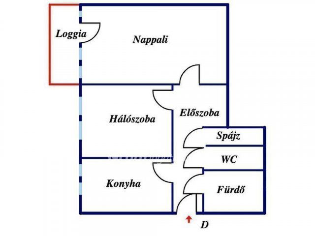 Eladó téglalakás, Nyíregyházán 44.5 M Ft, 1+1 szobás