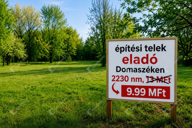 Eladó telek, Domaszéken 9.99 M Ft / költözzbe.hu