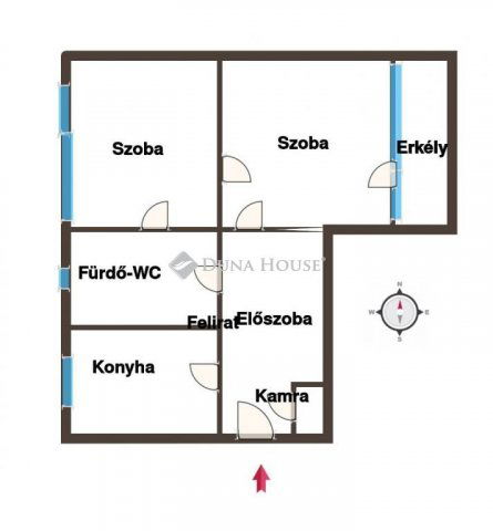 Eladó téglalakás, Kaposváron 26 M Ft, 2 szobás