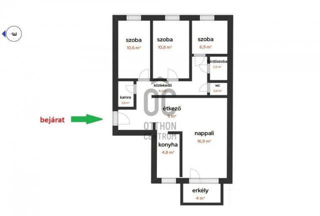 Eladó panellakás, Budapesten, XIX. kerületben 88.9 M Ft, 4 szobás