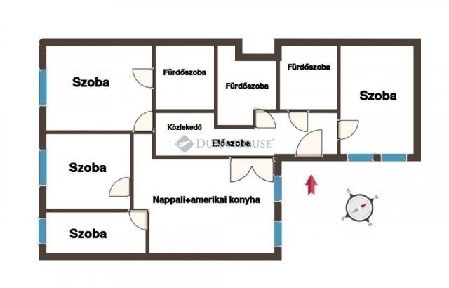 Eladó téglalakás, Budapesten, IX. kerületben 199 M Ft, 5 szobás