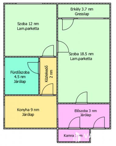 Eladó téglalakás, Salgótarjánban 12.49 M Ft, 2 szobás