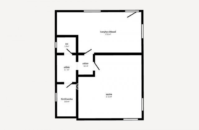 Eladó családi ház, Poroszlón 25 M Ft, 1 szobás