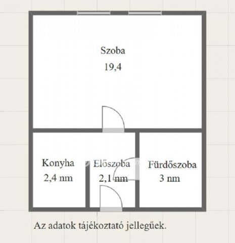 Eladó panellakás, Dombóváron 19.9 M Ft, 1 szobás