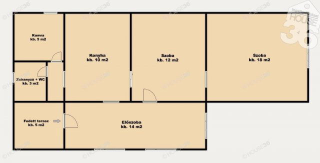 Eladó családi ház, Kiskőrösön 23.9 M Ft, 2 szobás