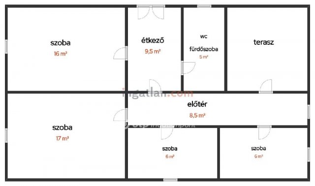 Eladó családi ház, Litkén 12.9 M Ft, 2+2 szobás