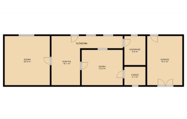 Eladó családi ház, Jászágón 18.9 M Ft, 2 szobás