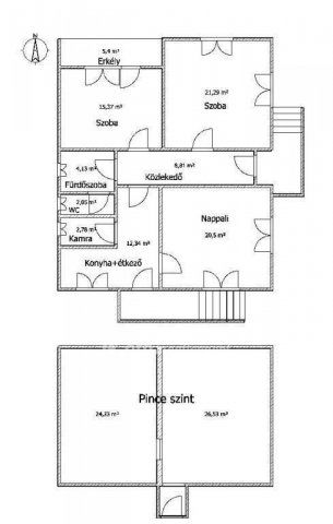 Eladó családi ház, Adácson 35 M Ft, 3 szobás