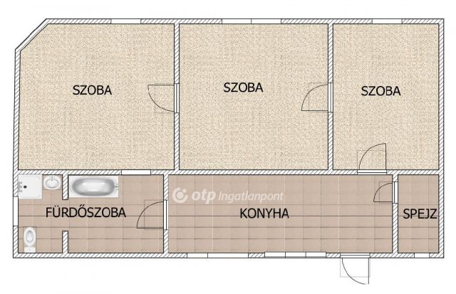 Eladó családi ház, Csongrádon 39 M Ft, 3 szobás