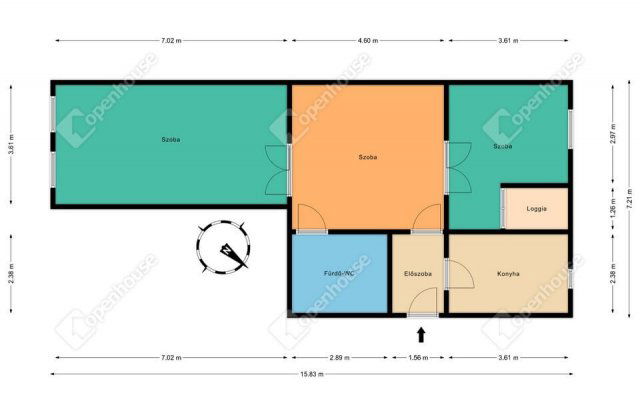 Eladó téglalakás, Debrecenben 73 M Ft, 3 szobás