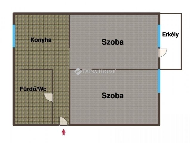 Eladó téglalakás, Kecskeméten 57 M Ft, 2 szobás
