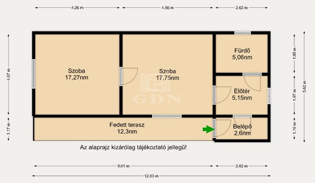 Eladó családi ház, Turán 21 M Ft, 2 szobás