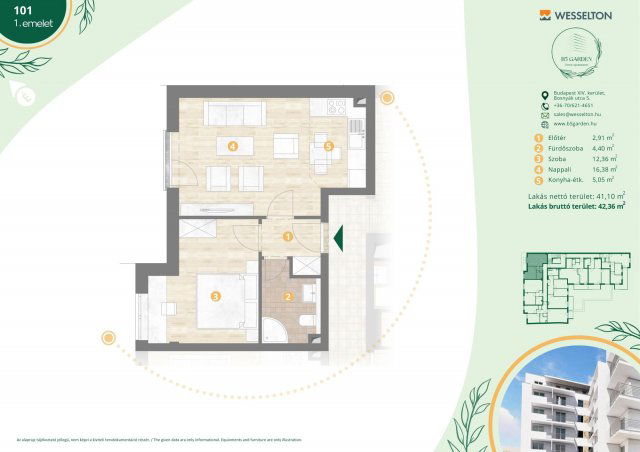 Eladó téglalakás, Budapesten, XIV. kerületben, Bosnyák utcában