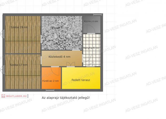 Eladó családi ház, Dabason 45.9 M Ft, 2 szobás