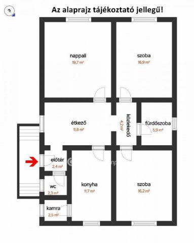Eladó családi ház, Újszászon 17.5 M Ft, 3 szobás