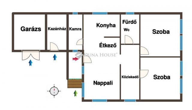 Eladó családi ház, Nyírbogdányon 45.9 M Ft, 3 szobás