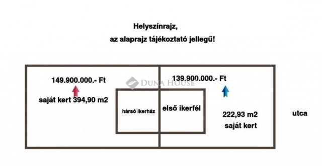 Eladó ikerház, Budapesten, XVIII. kerületben 139.9 M Ft, 4 szobás