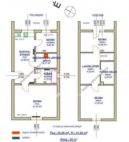 Eladó családi ház, Tiszaszőlősön 17 M Ft, 3+1 szobás