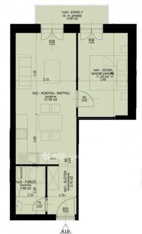 Eladó téglalakás, Szegeden 54.548 M Ft, 2 szobás