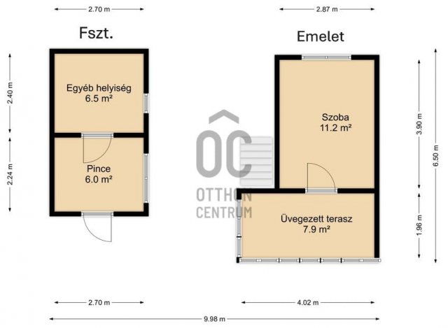 Eladó nyaraló, Zalaegerszegen 16 M Ft, 1 szobás