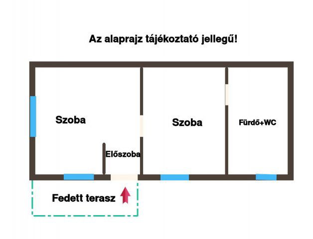 Eladó családi ház, Szárazdon 30 M Ft, 2 szobás