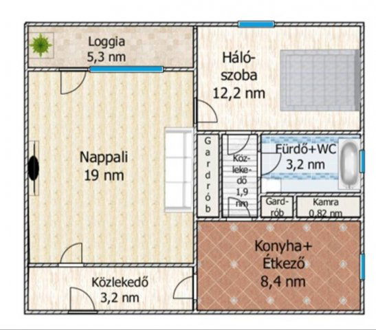 Eladó téglalakás, Budapesten, XVIII. kerületben 58 M Ft