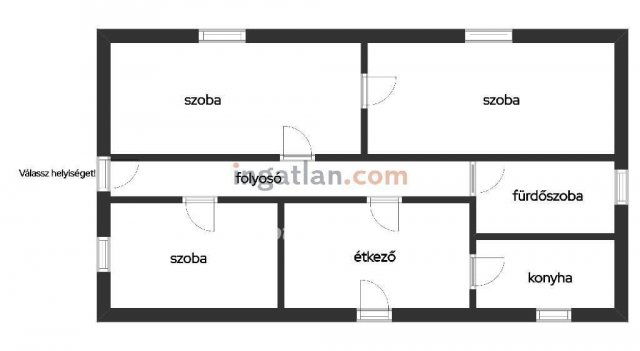 Eladó családi ház, Tószegen 19.5 M Ft, 3 szobás
