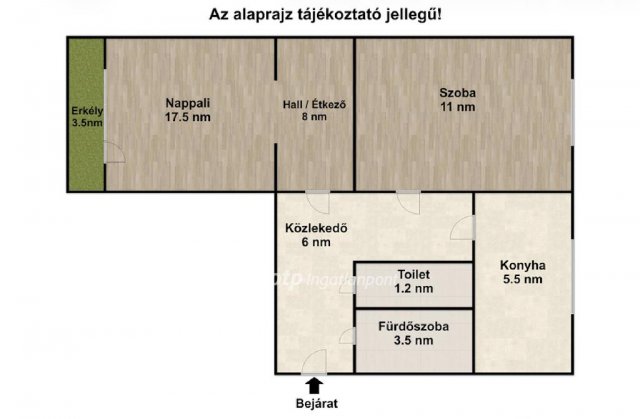 Eladó panellakás, Győrött 53.5 M Ft, 2 szobás